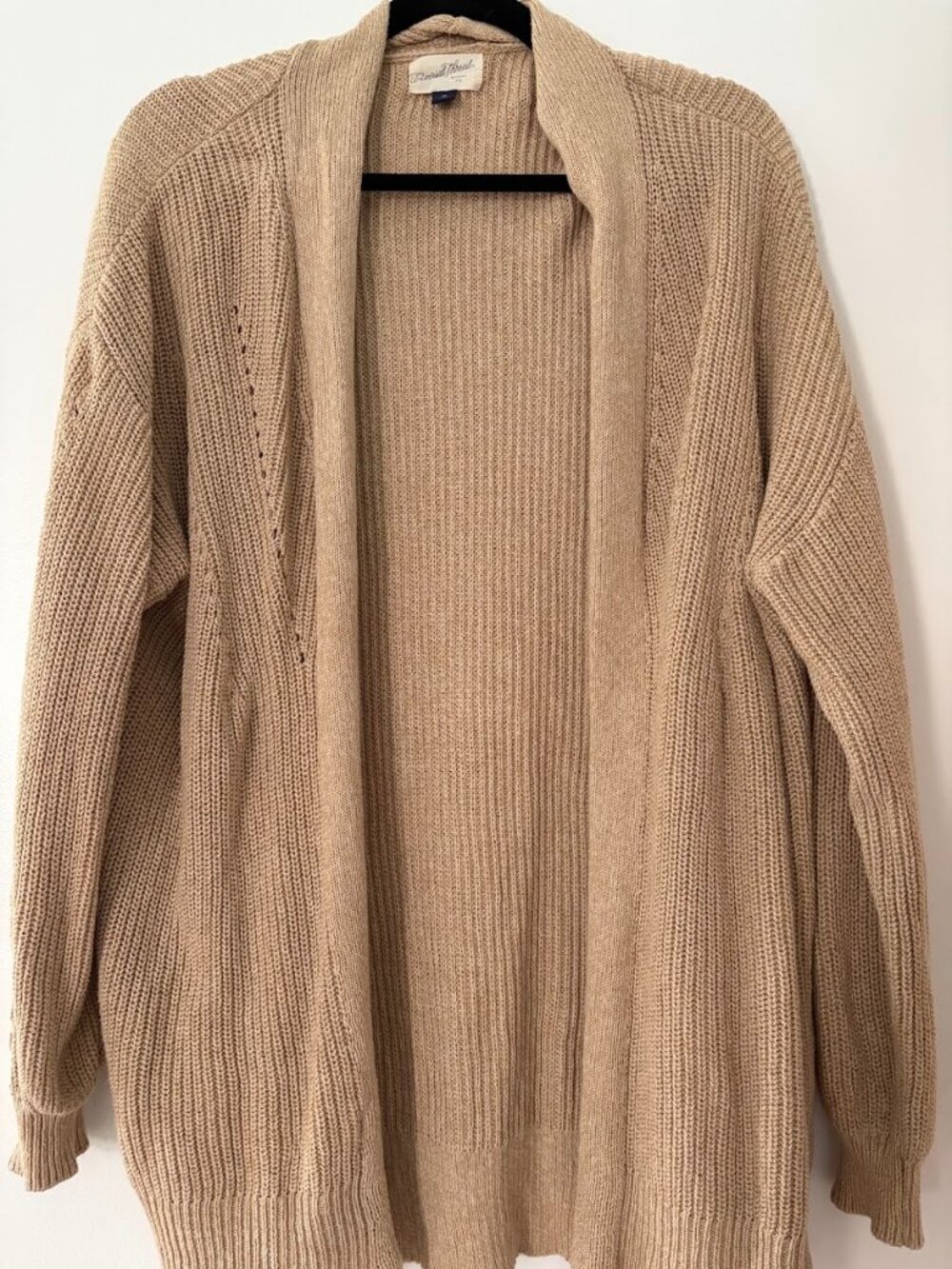 Universal Thread Open Tan Cardigan, Super Cozy Sz M